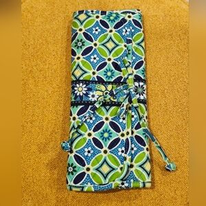Vera Bradley Blue and Green Patterned Travel Bag
